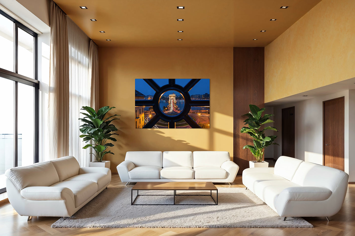 Budapest – Chain Bridge from the Top of the Tunnel | Fine Art Giclée Photo Print and Wall Art