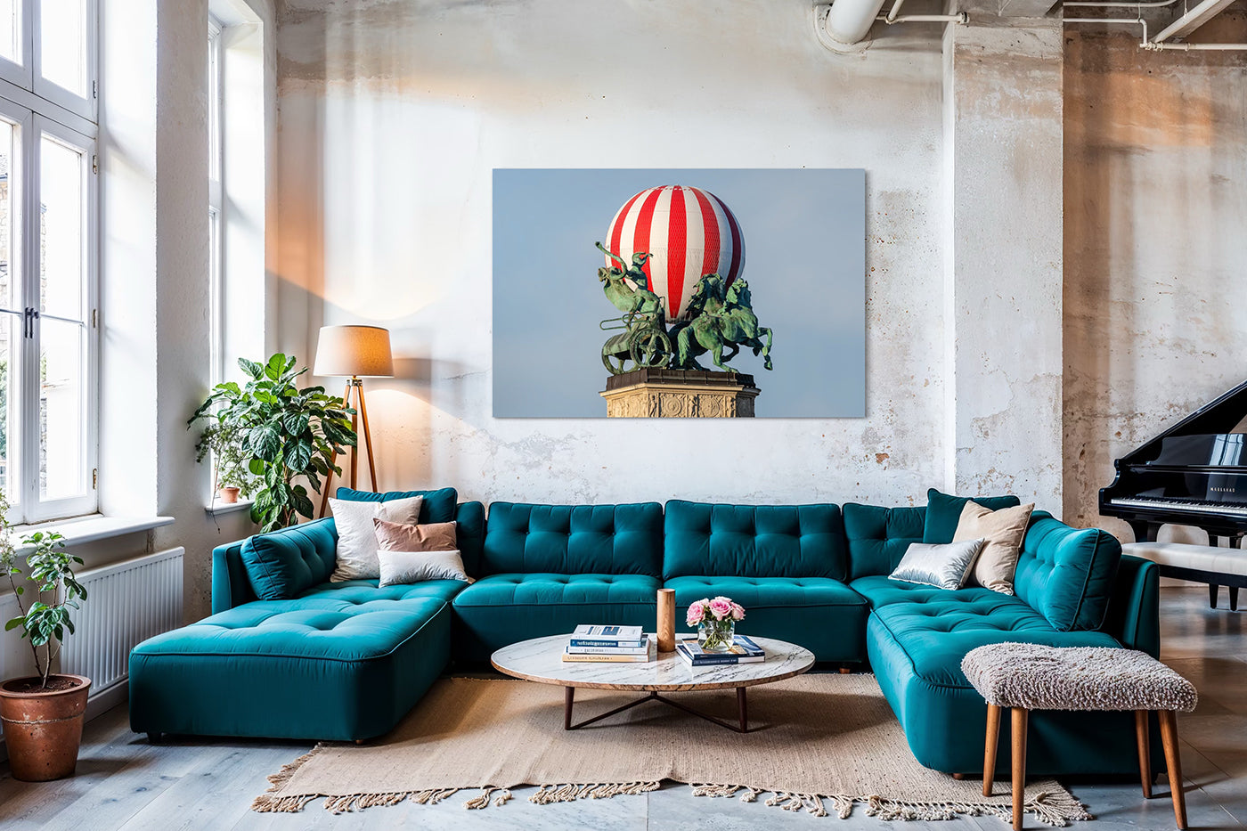 Budapest – City Park Balloon over Heroes' Square | Fine Art Giclée Photo Print and Wall Art