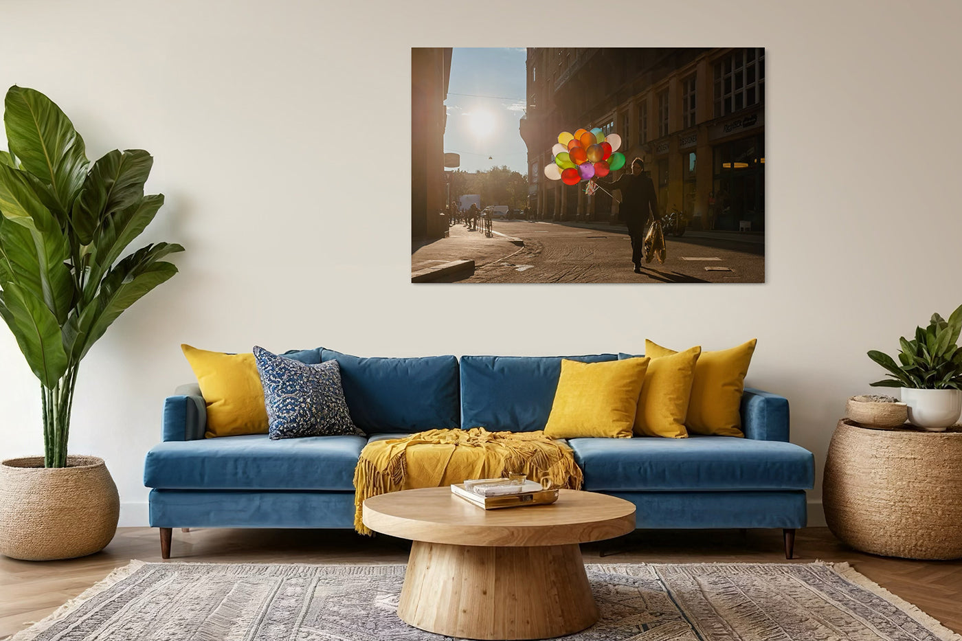 Budapest – Színes lufik az Anker közben | Fine Art giclée fotónyomat és falikép