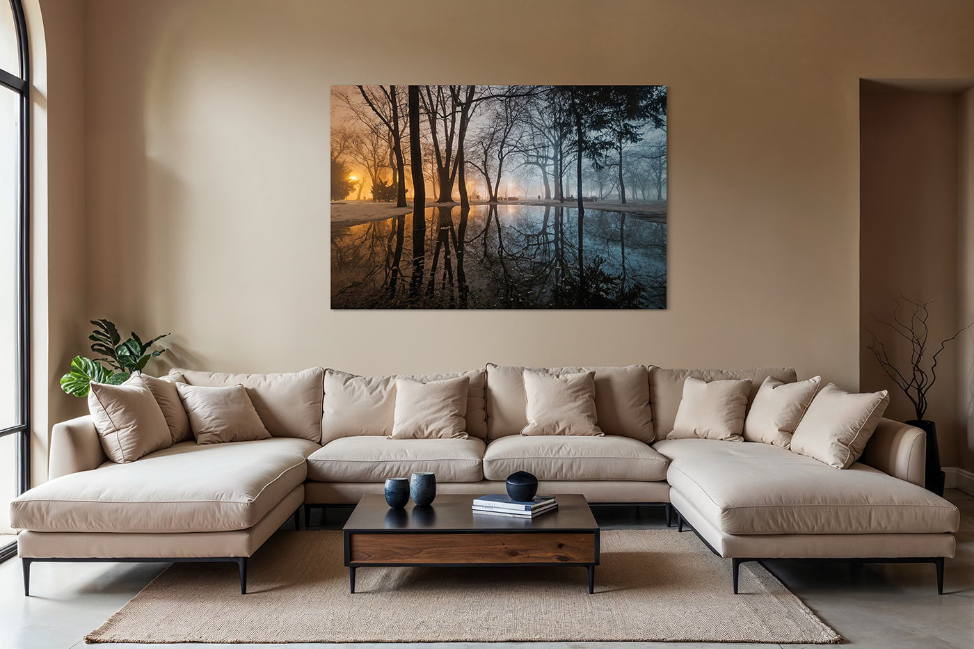 Budapest – Ködös téli este a Városligetben | Fine Art giclée fotónyomat és falikép