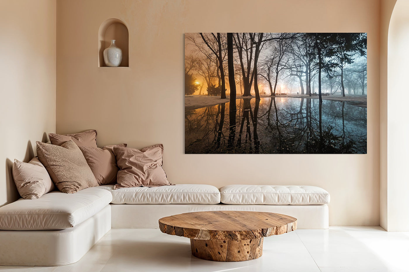 Budapest – Ködös téli este a Városligetben | Fine Art giclée fotónyomat és falikép