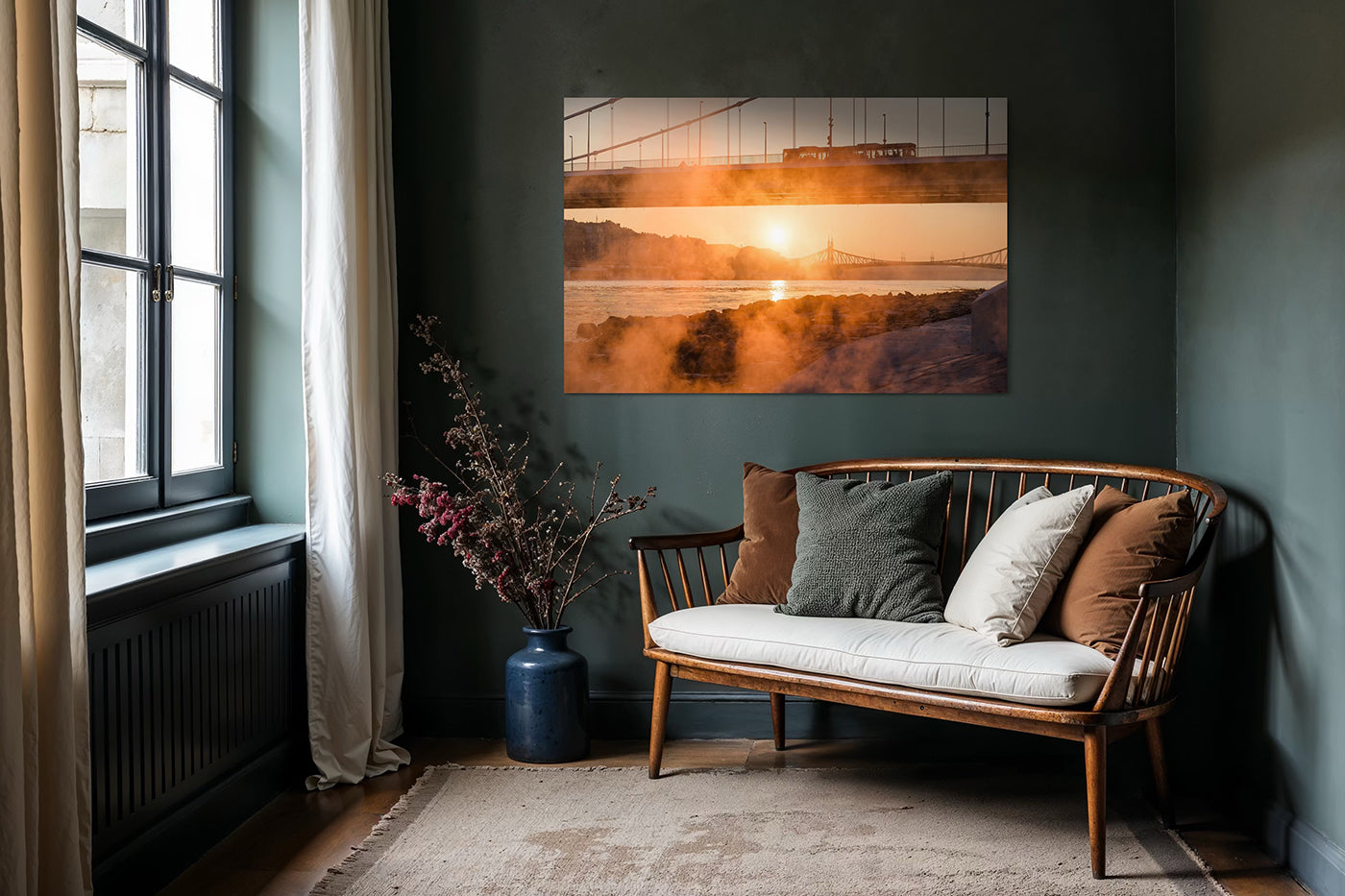 Budapest – Sunrise from the Danube bank | Fine Art giclée photo print and wall art