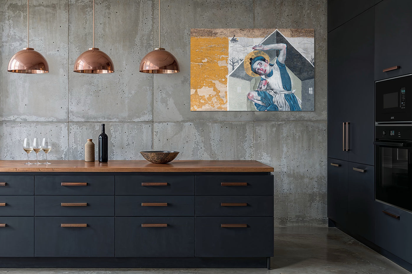 Budapest – Mural in Kertész Street | Fine Art giclée photo print and wall art